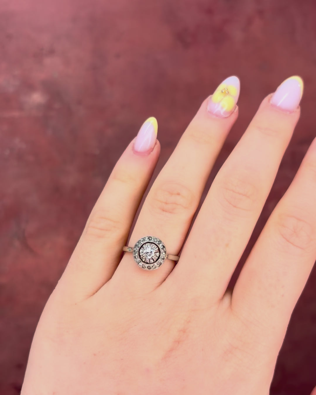 Art Deco diamond ring, 0.26 carat, "Lizéa"