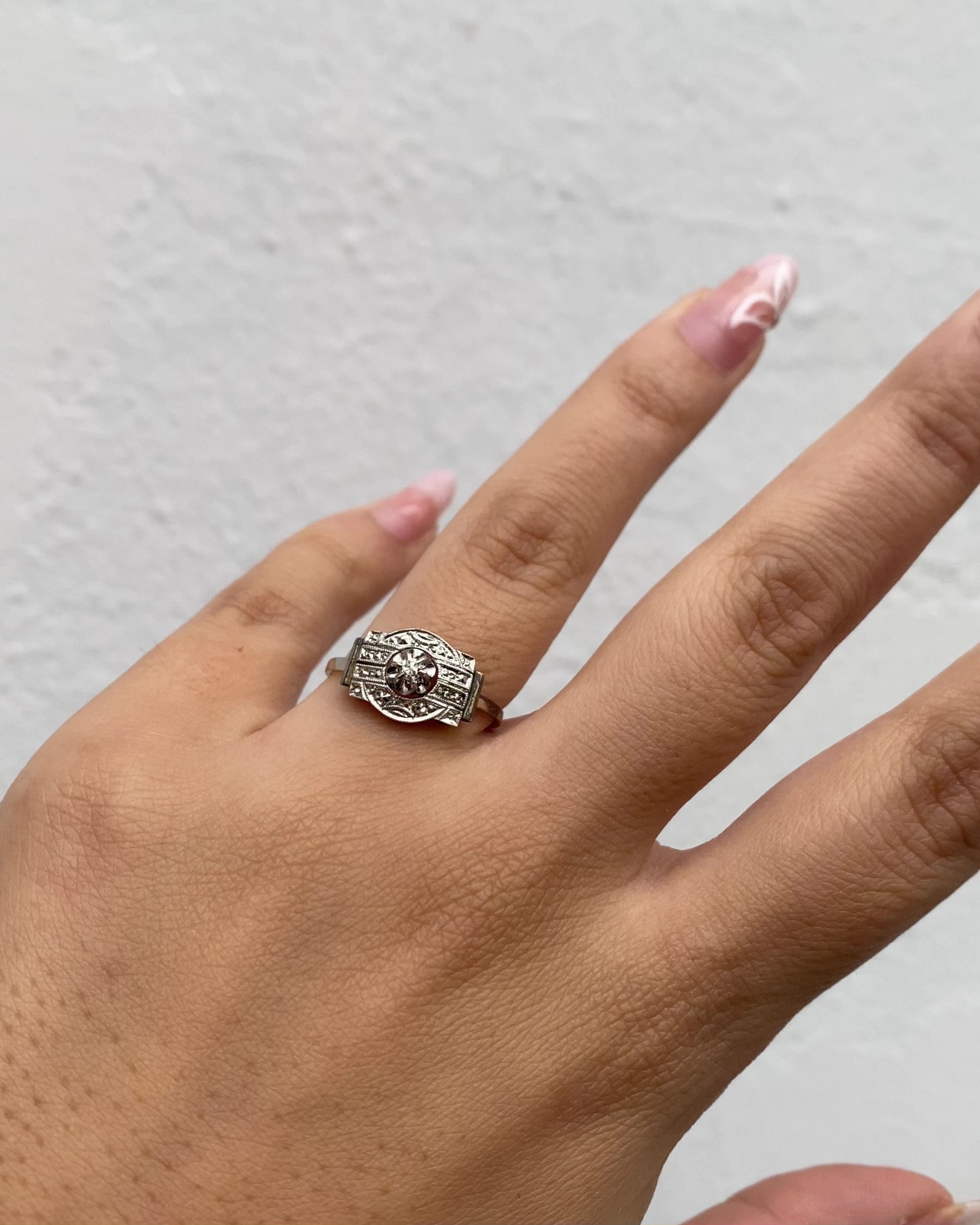 Bague Art Déco Diamant "Mina"