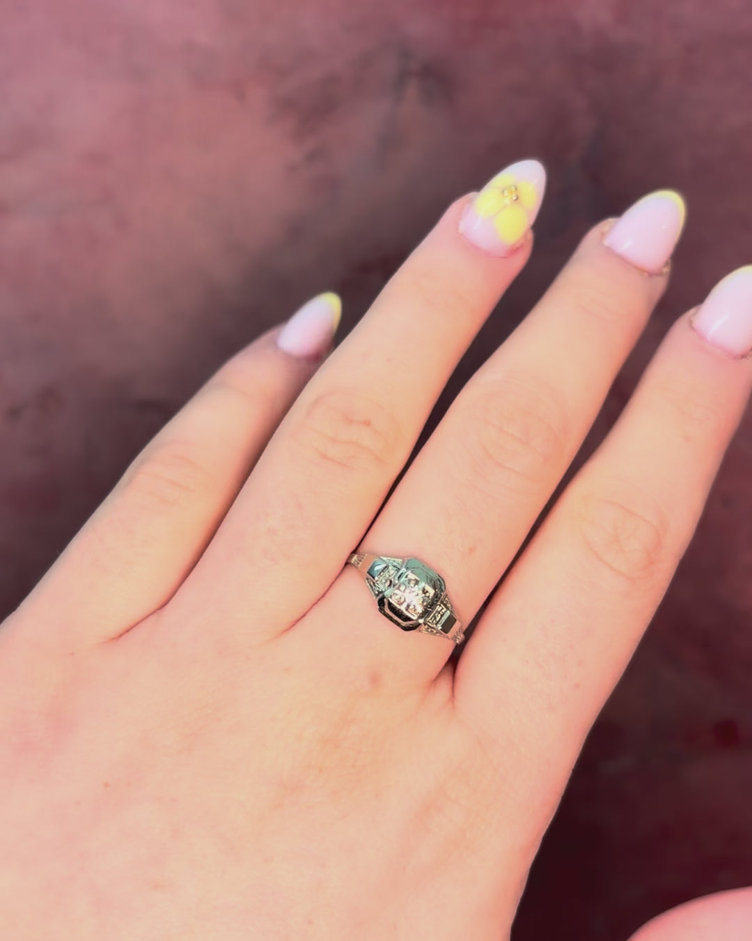 Bague Art Déco Diamant "Thylane"