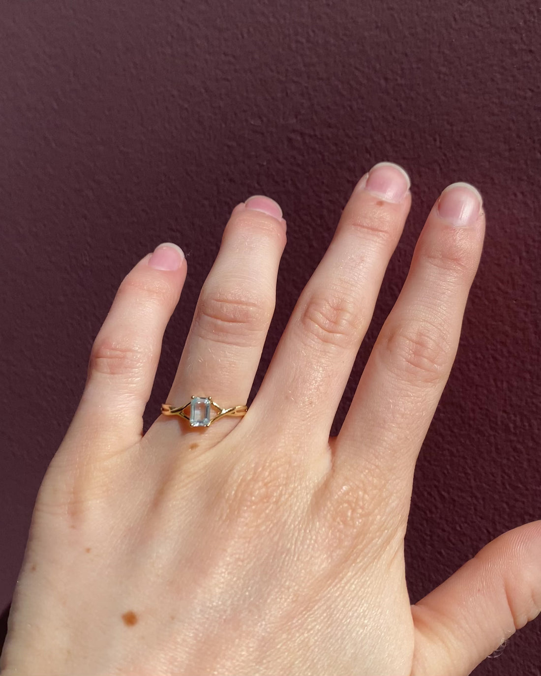 Bague solitaire Topaze 0.77 carat &quot;Mironelle&quot;