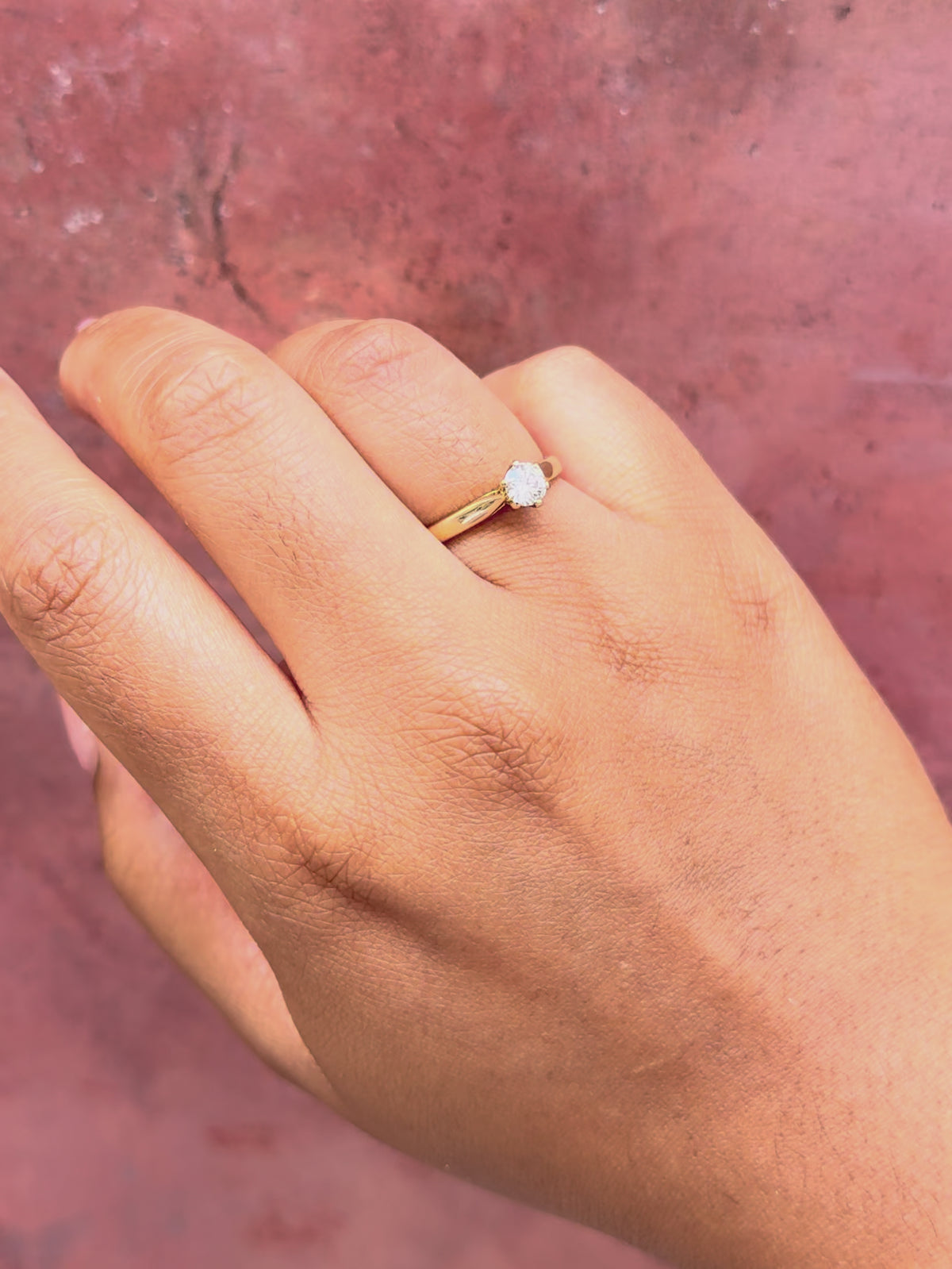 Anillo solitario de diamante de 0.35 quilates H/VS «Odile»