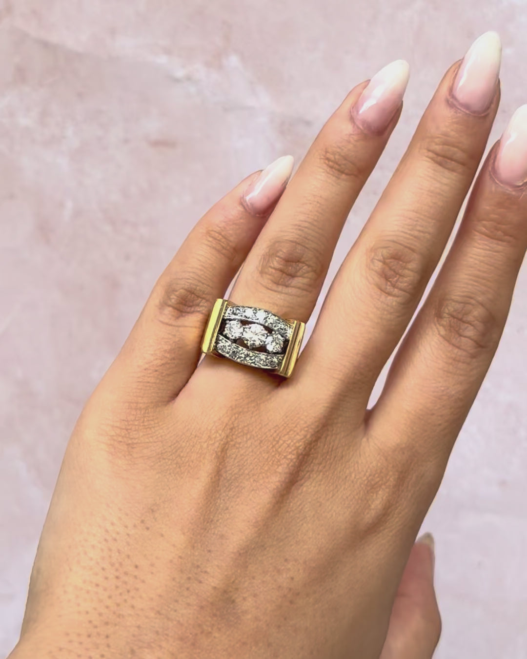 Bague Tank Diamants 1.40 carat "Rémi"