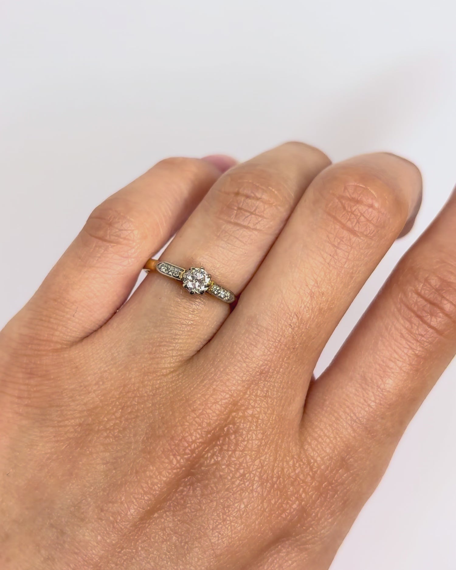 Bague Solitaire Diamants "Pétunia"