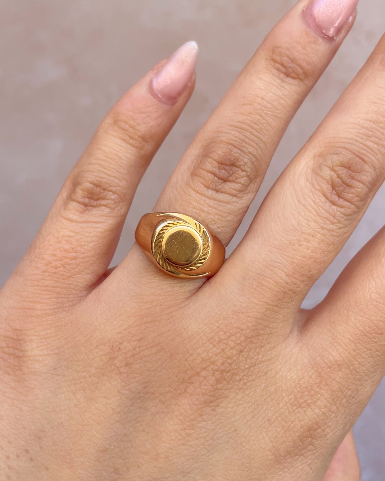 Chevalière Or Jaune 18 carats "Maritza"