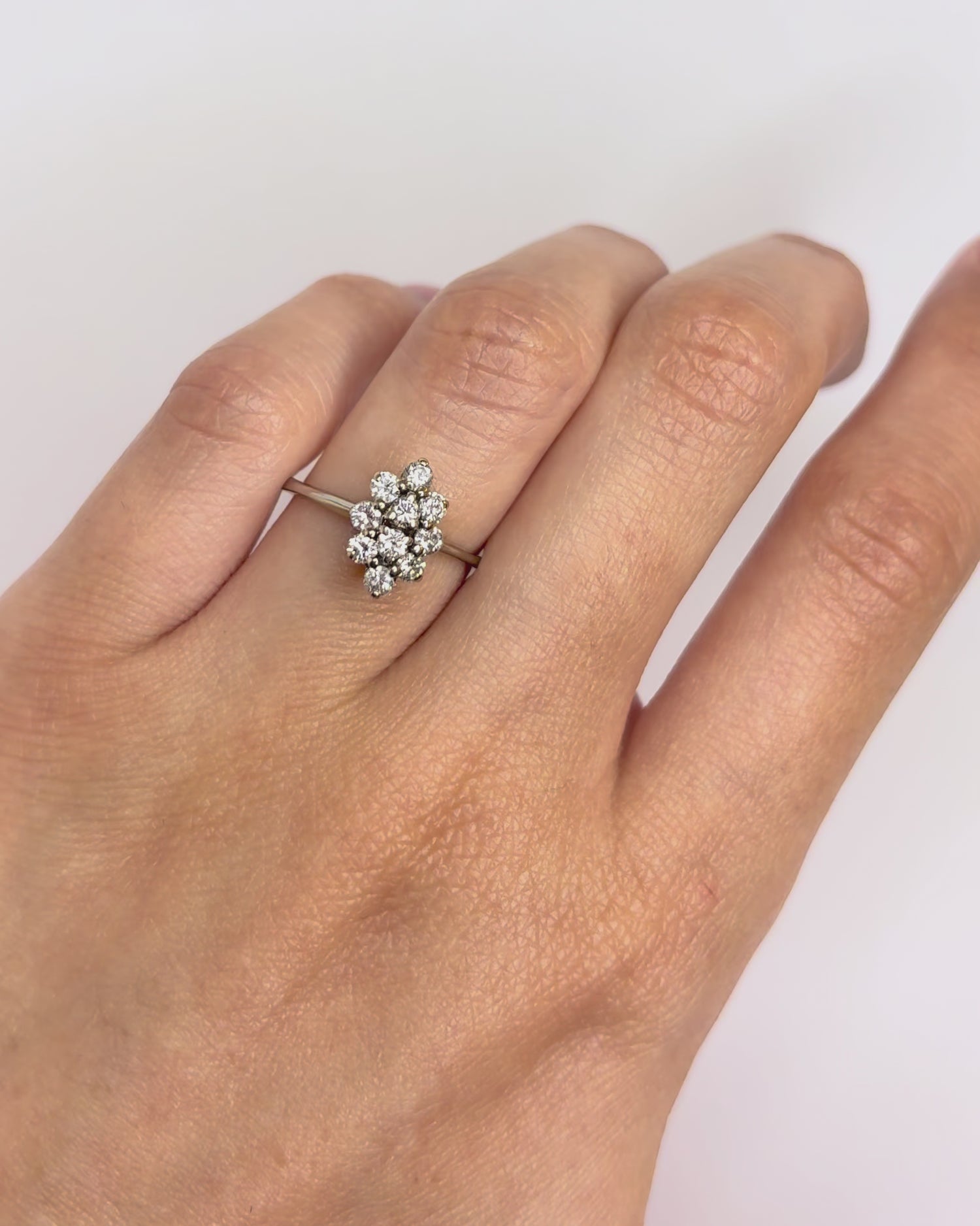 Marguerite Marquise Diamond Ring 0.40 Carat "Chiara"