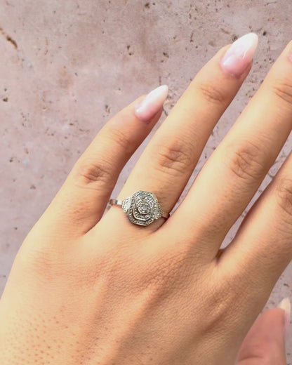 Bague Art-Déco Diamant "Solange"