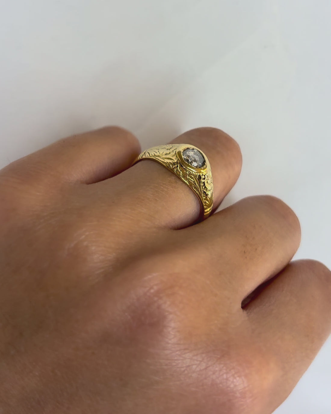 Bague XIXe siècle diamant taille rose 0.25 carat &quot;Maïssa&quot;