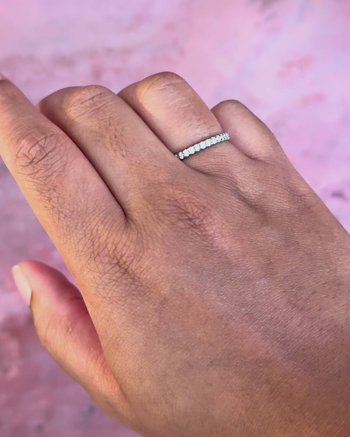 Media alianza de diamantes de 0.42 quilates, 2.1 mm, «Diana»