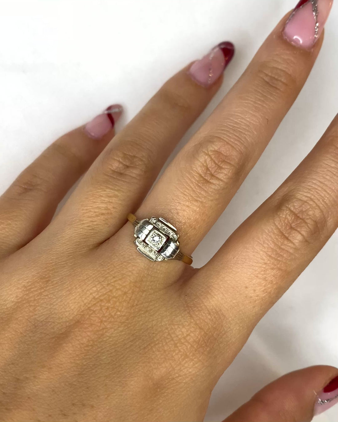 Bague Art déco Diamant &quot;Roselyne&quot;