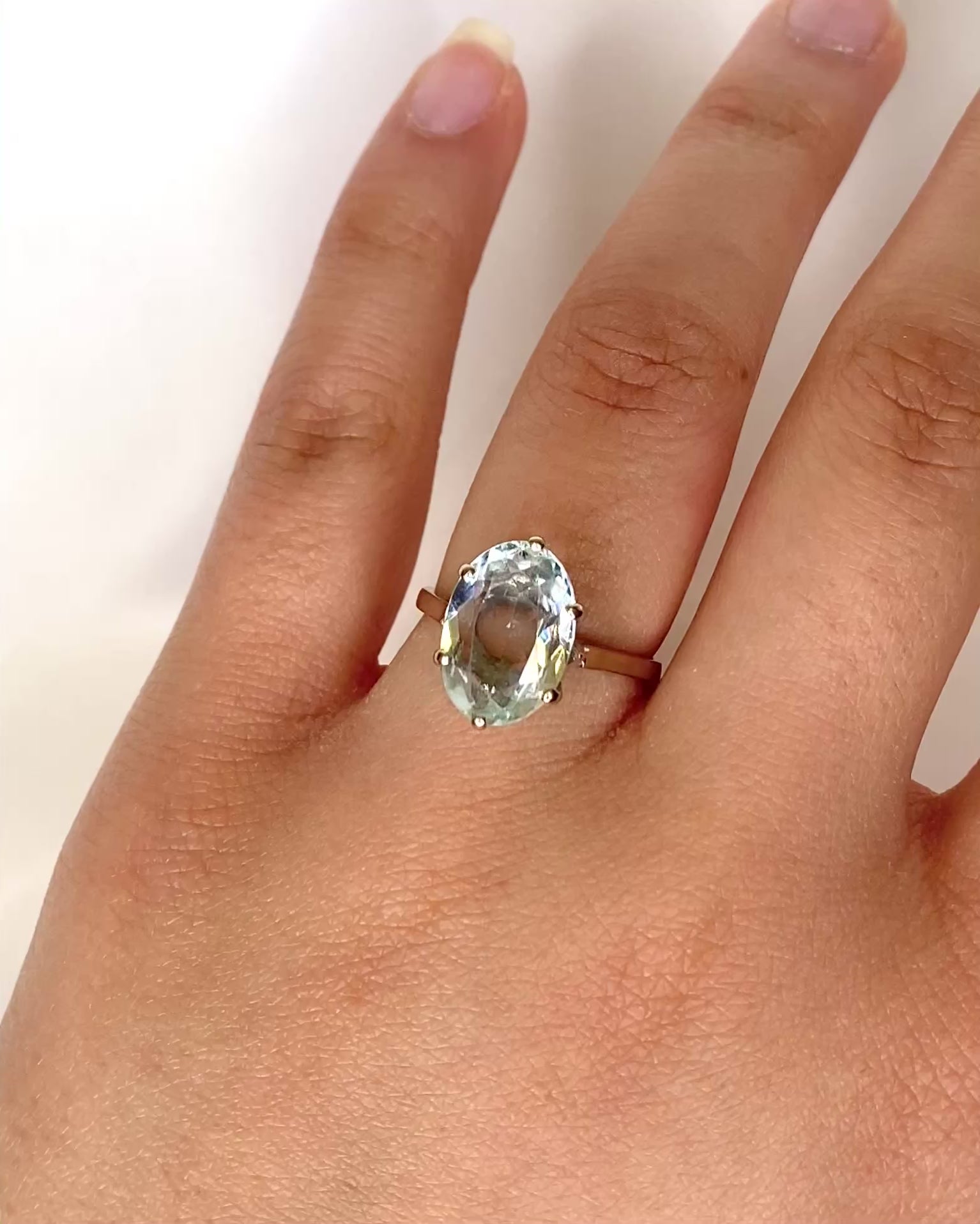 Bague Cocktail Aigue-Marine 2.90 carats "Belinda"