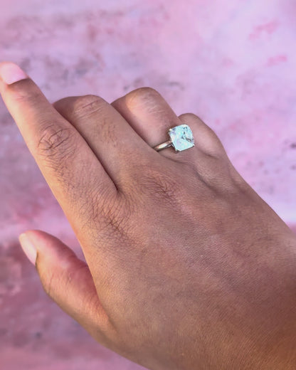 2.90-carat "Marine" aquamarine cocktail ring