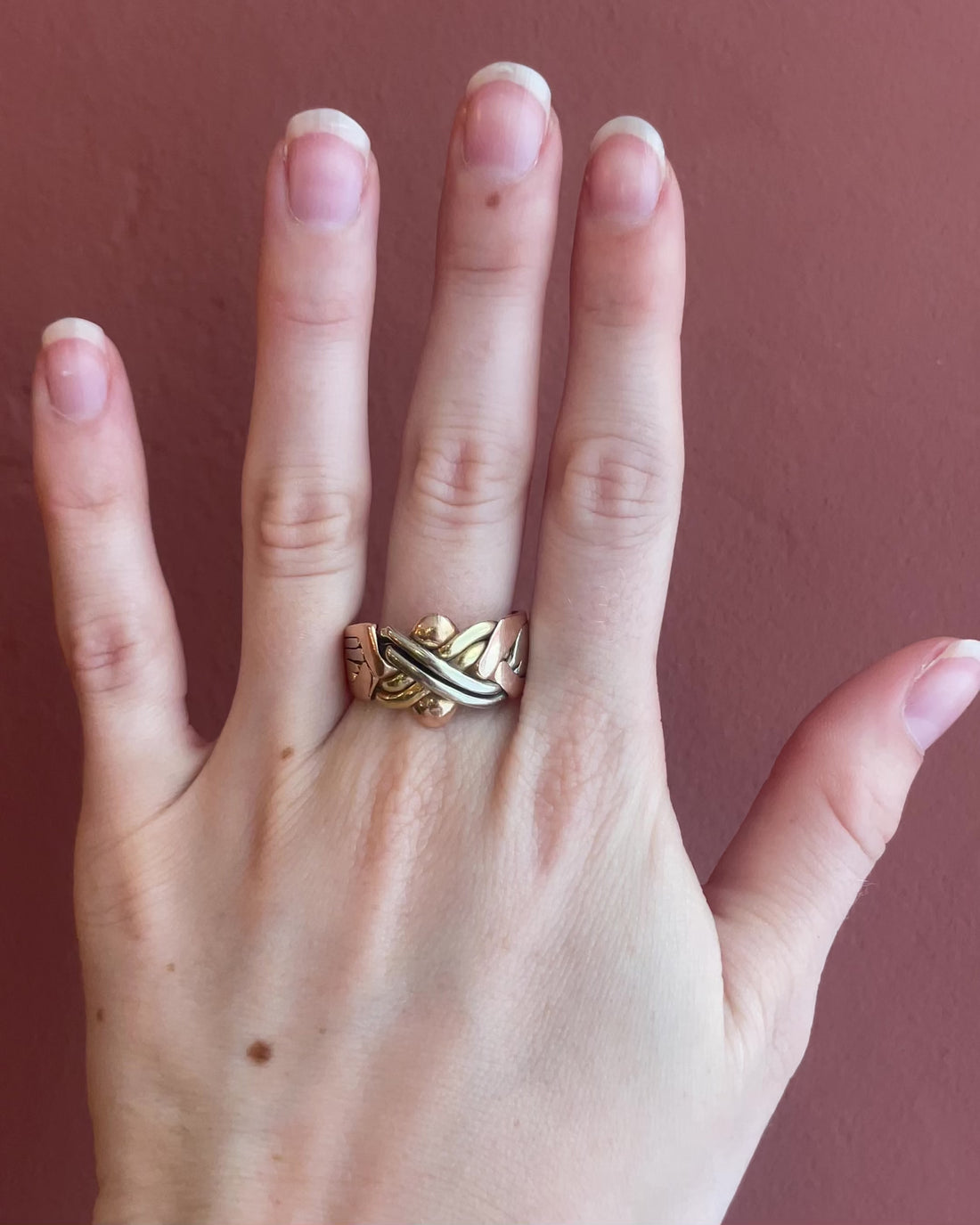 Bague Jonc Trois Ors “Félicie”