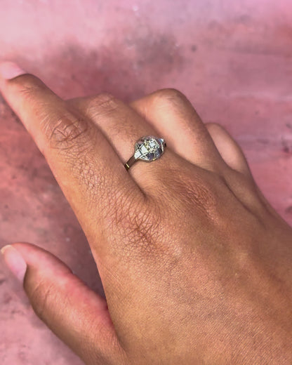 Anillo de estilo art déco con diamante «Frida»