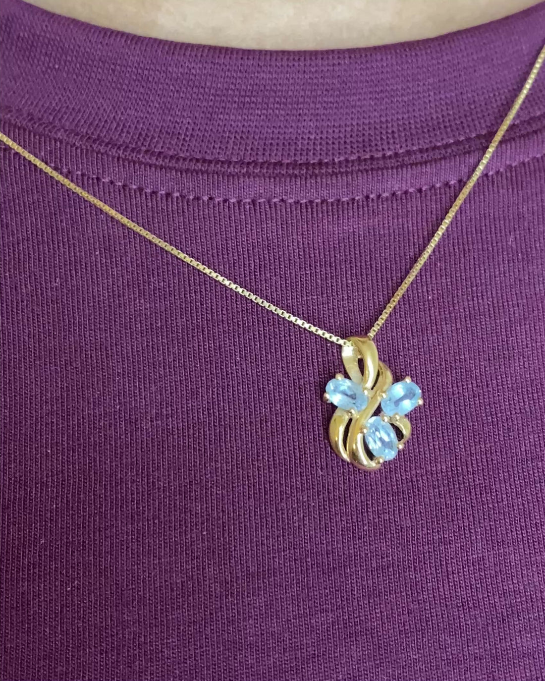 Pendentif Topazes 1.50 carat &quot;Virginia&quot;