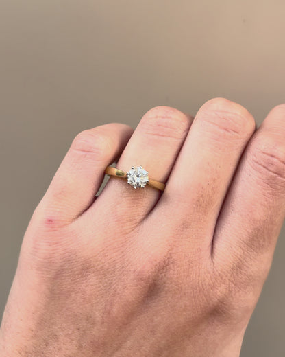 Solitaire diamond ring