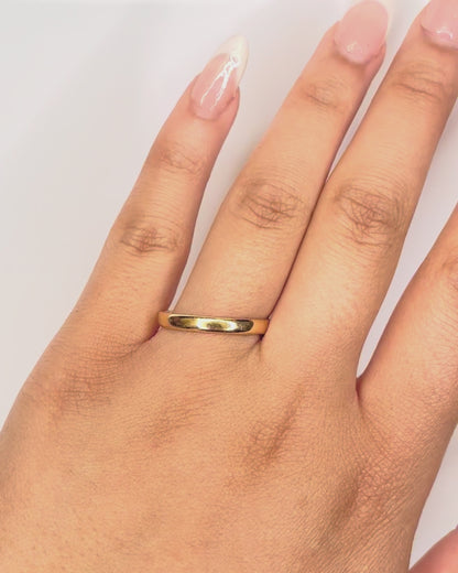 18-Carat Yellow Gold Wedding Band 2.8 mm "Cora"