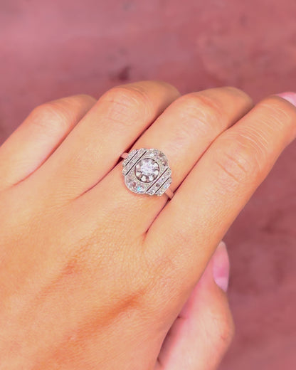 Art Deco Diamond Ring 0.26 carat "Shérine"