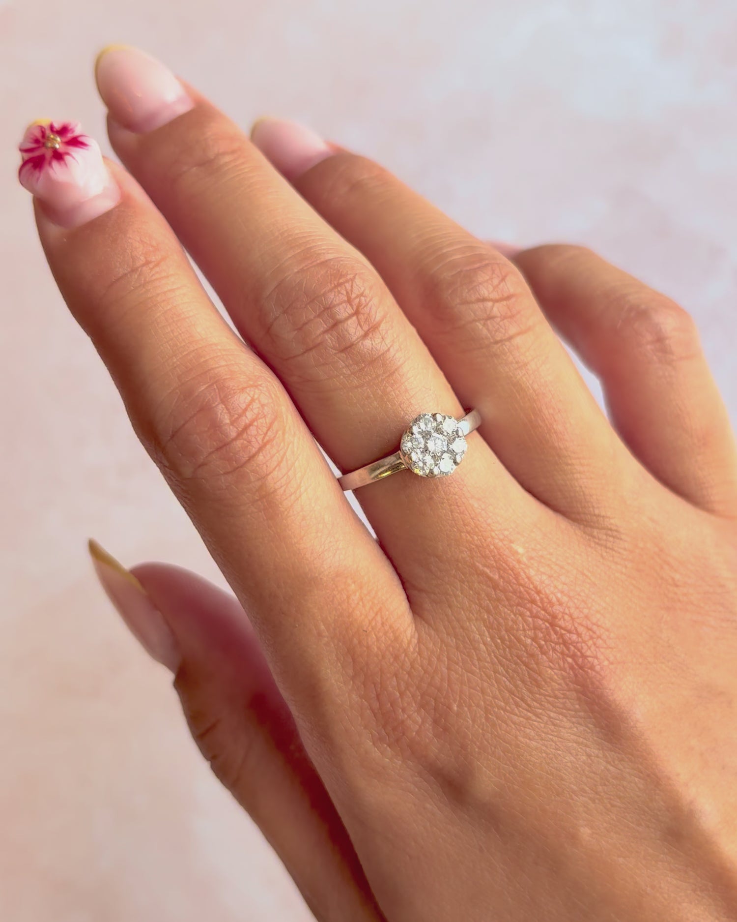 Bague Marguerite Diamants 0.37 carat "Lili"