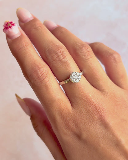 Bague Marguerite Diamants 0.37 carat "Lili"