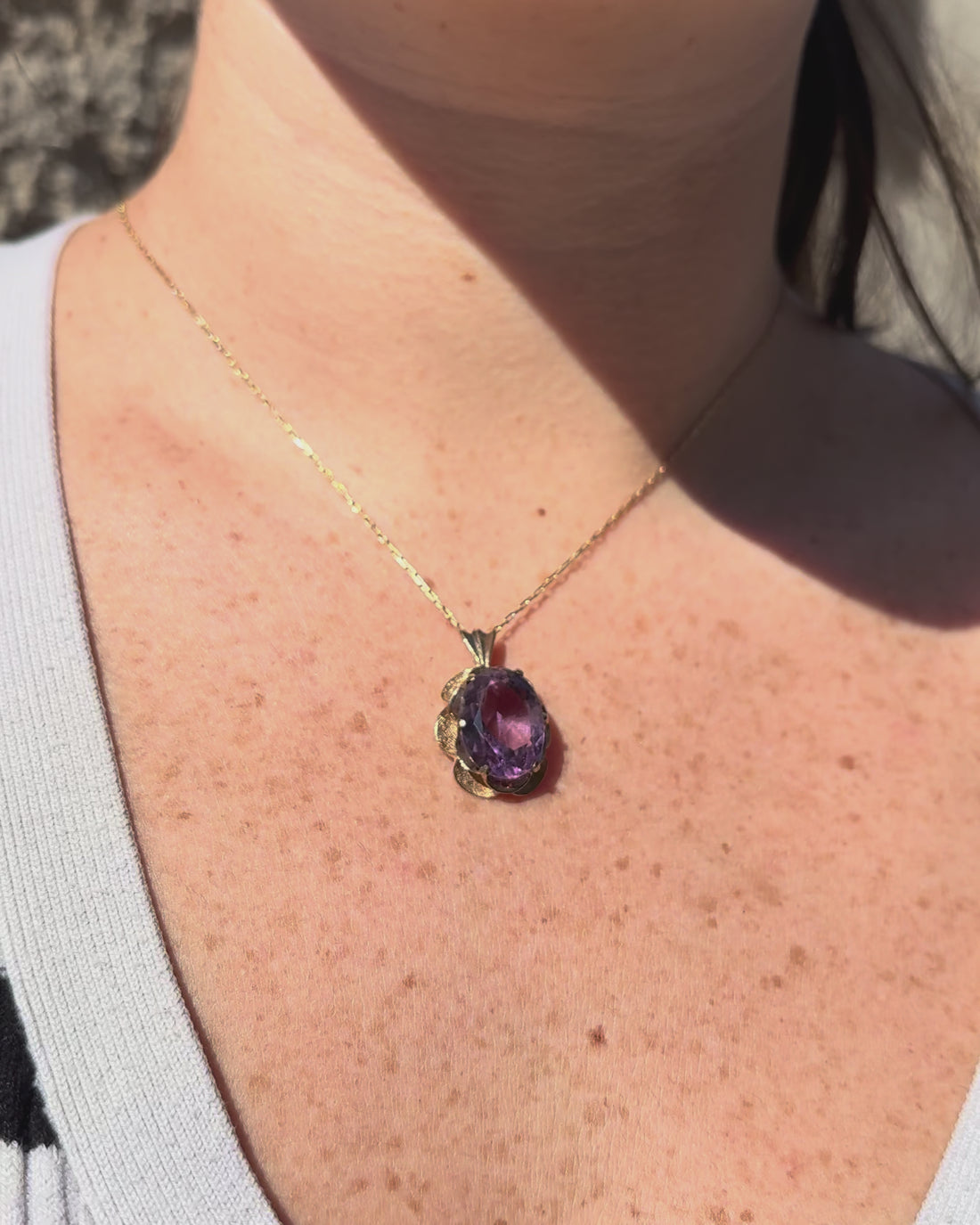 Pendentif Améthyste 7.50 carats &quot;Esperanza&quot;