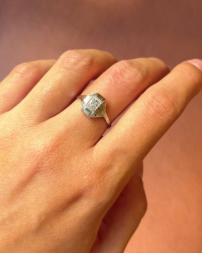 Bague Art-Déco Diamant "Faustine"