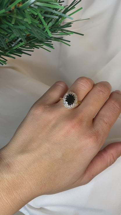 Anillo Marguerite Zafiro 2.90 quilates y Diamantes "Ninon"