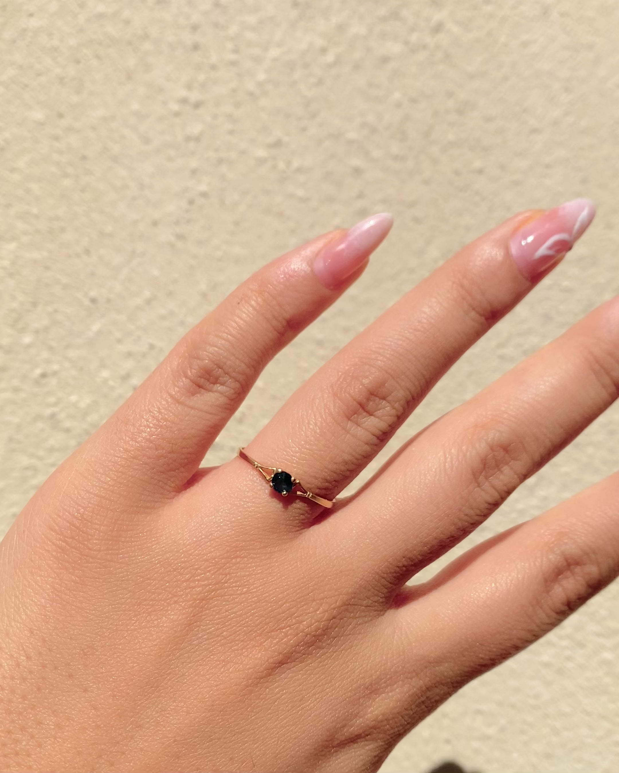 Bague Solitaire Saphir 0.20 carat "Lauraline"