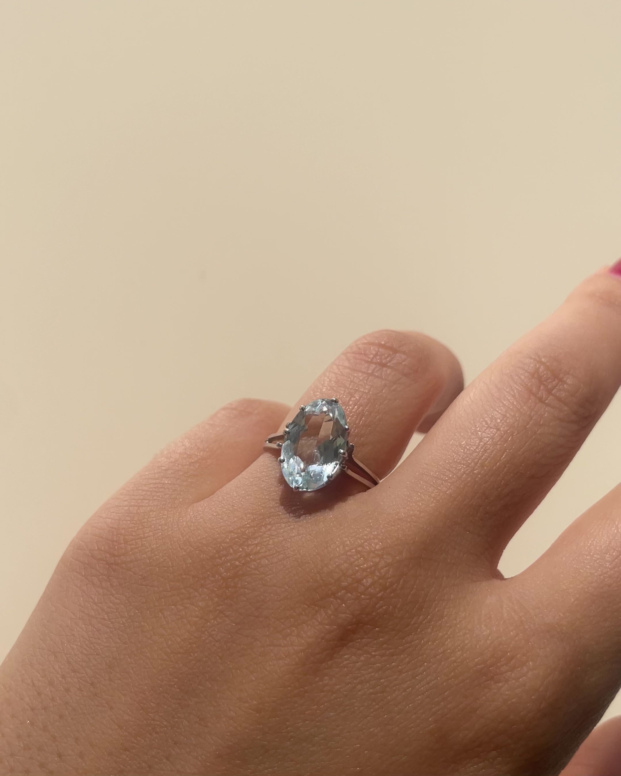 Bague Cocktail Aigue-Marine 3.40 carats "Awa"