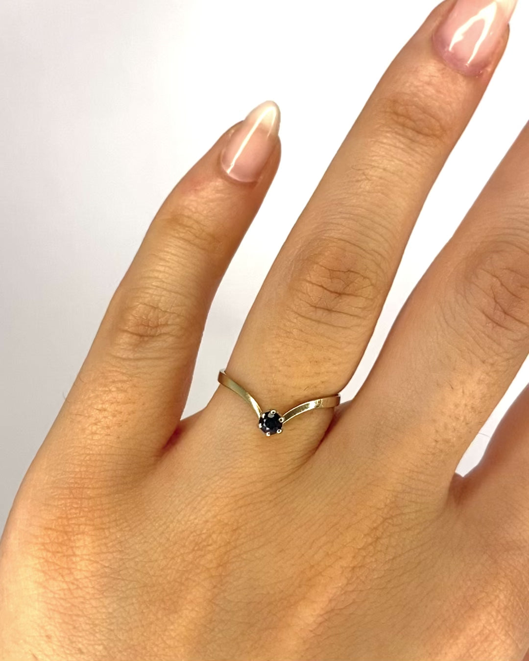 Bague Solitaire Saphir "Raphaelle"