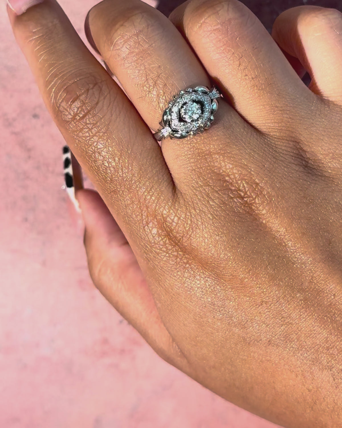5.84g Diamond Tank Ring "Sidoine"
