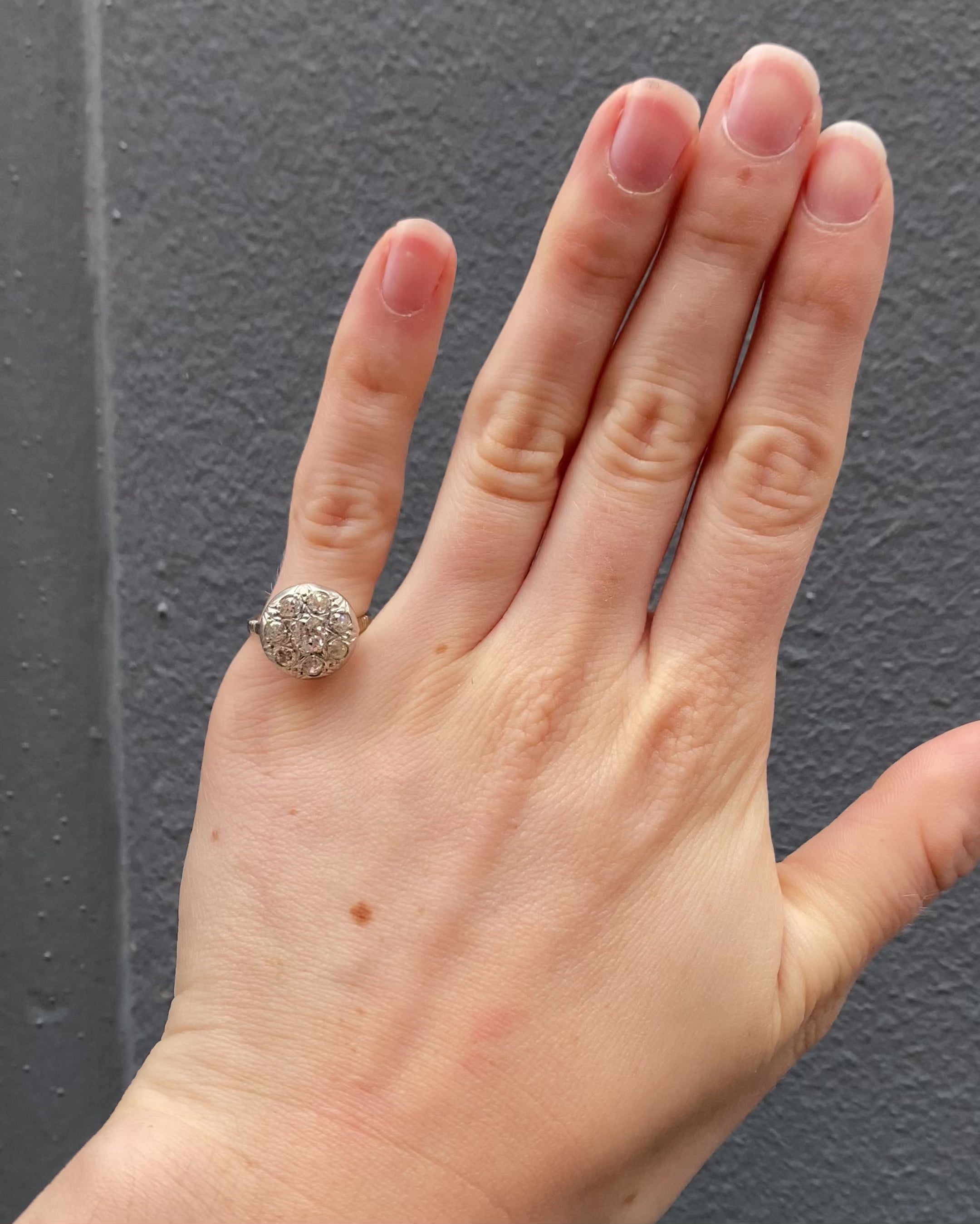 Bague Art-Déco Diamants 1.16 carat "Kyla"