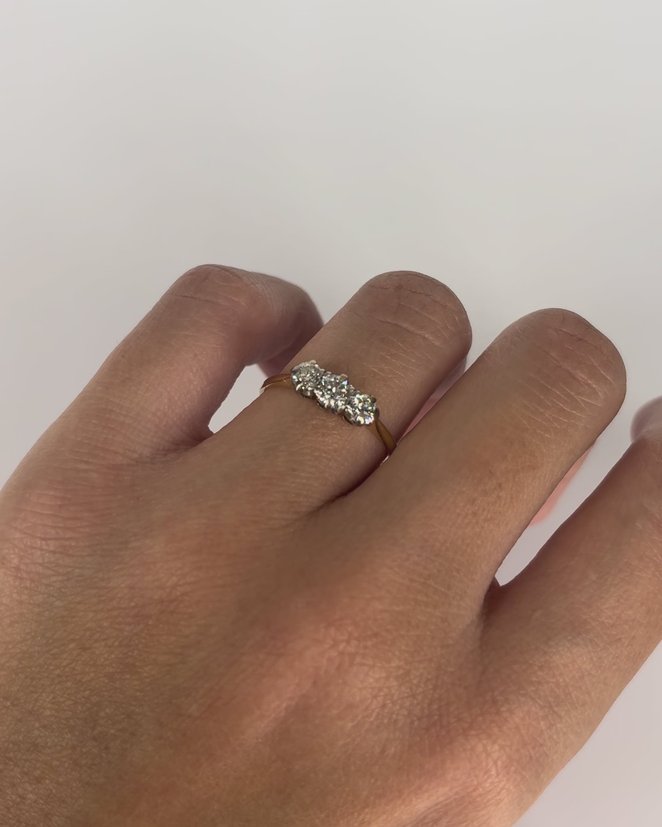 Bague Trilogie Diamants 0.55 ct "Loly"