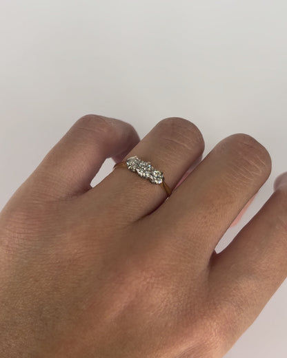 Bague Trilogie Diamants 0.55 ct &quot;Loly&quot;