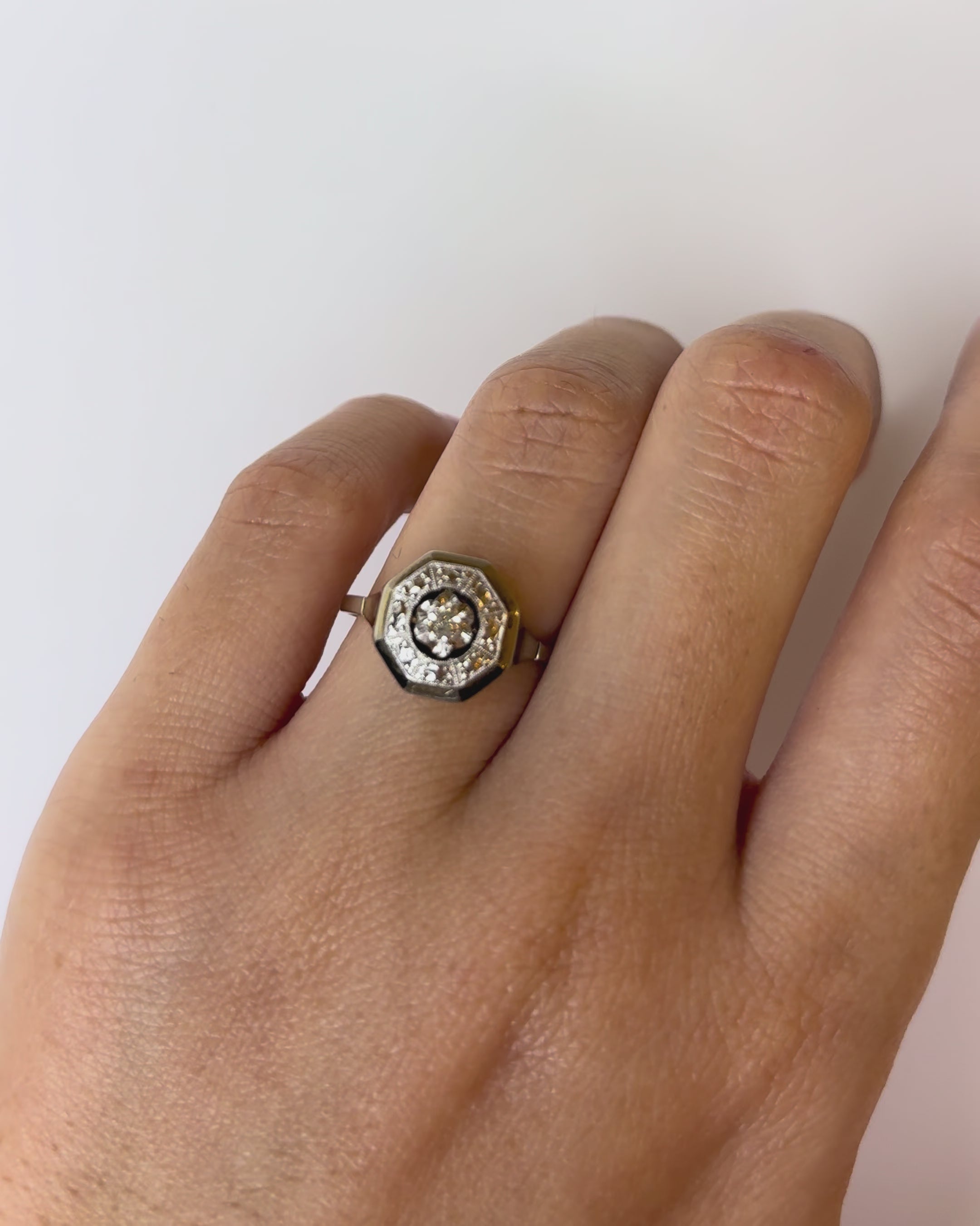 Bague Art Déco Diamant "Lorie"