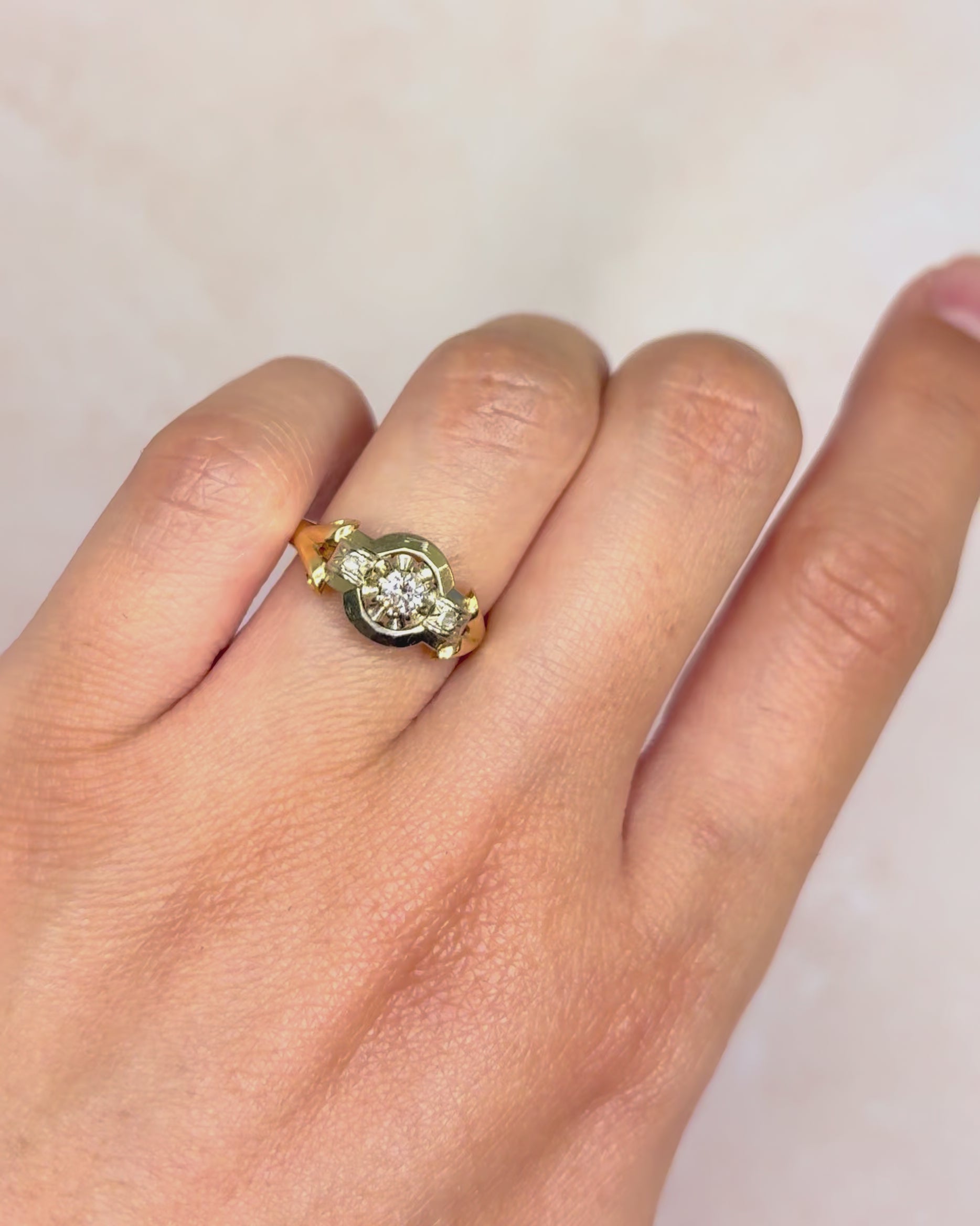 Bague Art-Déco Diamants "Serena"