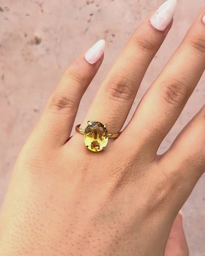 Bague Cocktail Citrine 5.62 carats "Julie"