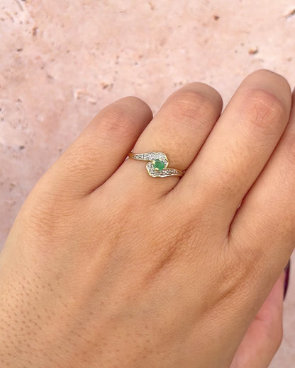 Anillo Tourbillon Esmeralda "Iseult"