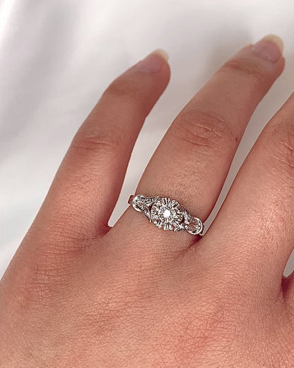 Bague Solitaire Diamants "Mélisande"