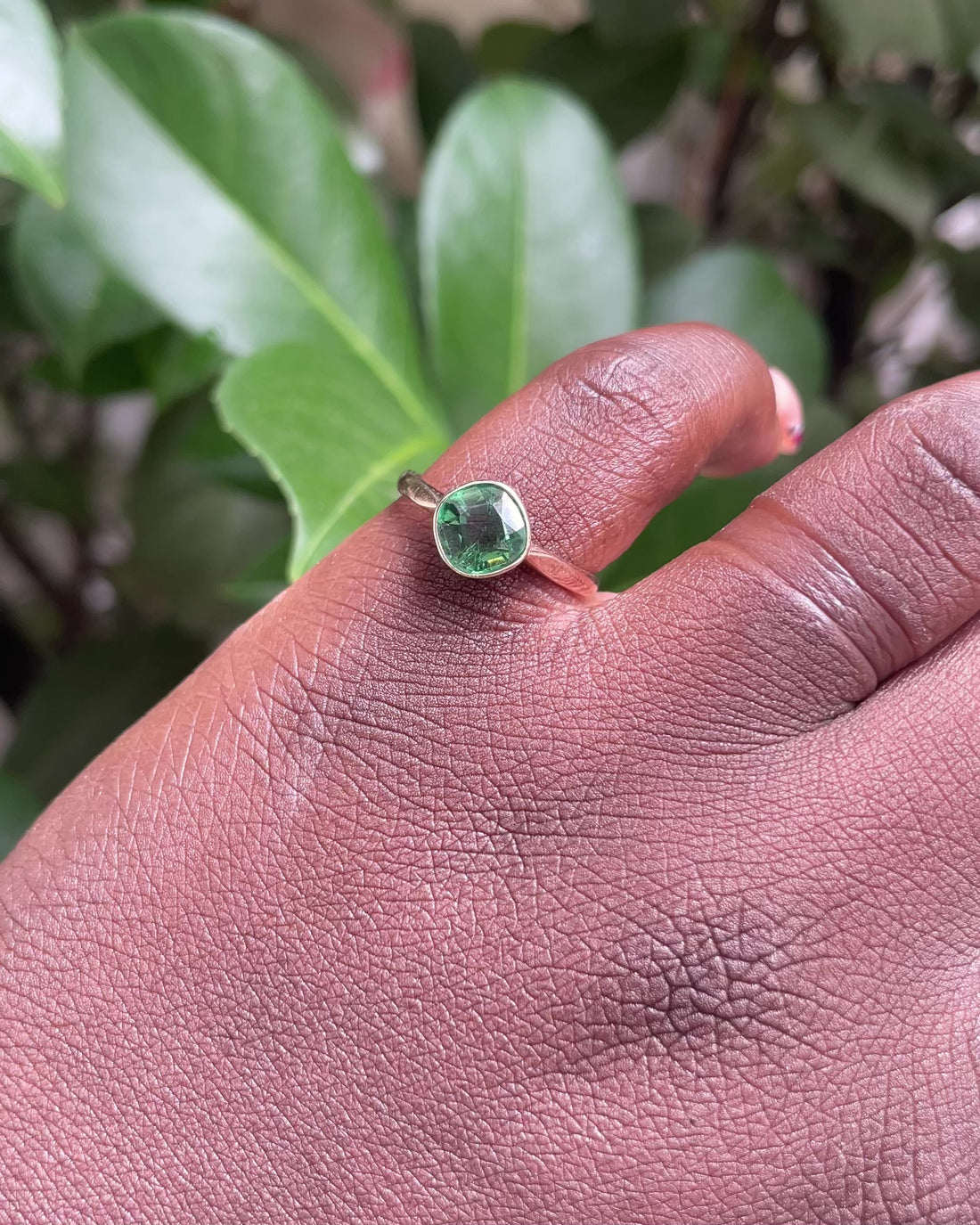Bague Solitaire Tourmaline Verte 1.70 carat “Azelma”
