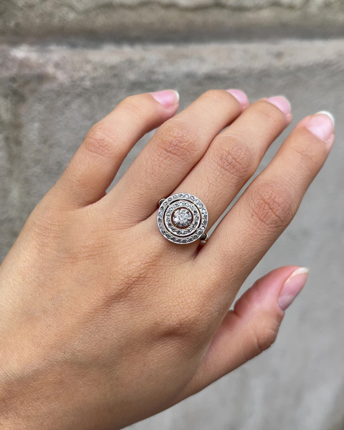 Bague Art-déco 25 Diamants "Esmée"