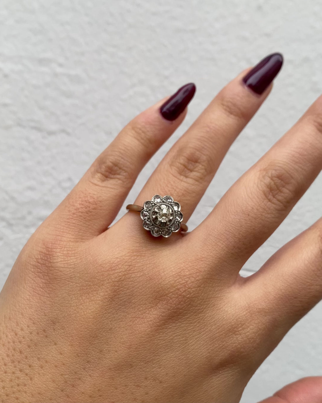 Bague Marguerite Art déco Diamants &quot;Sarah&quot;