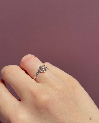 Bague Art-Déco Diamant 0.80 carat &quot;Angelina&quot;