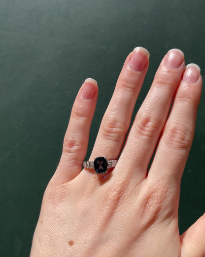 Bague Solitaire Topaze 2.90 carats &amp; Diamants &quot;Apollon&quot;