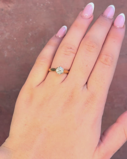 Anillo solitario de diamantes «Chris»