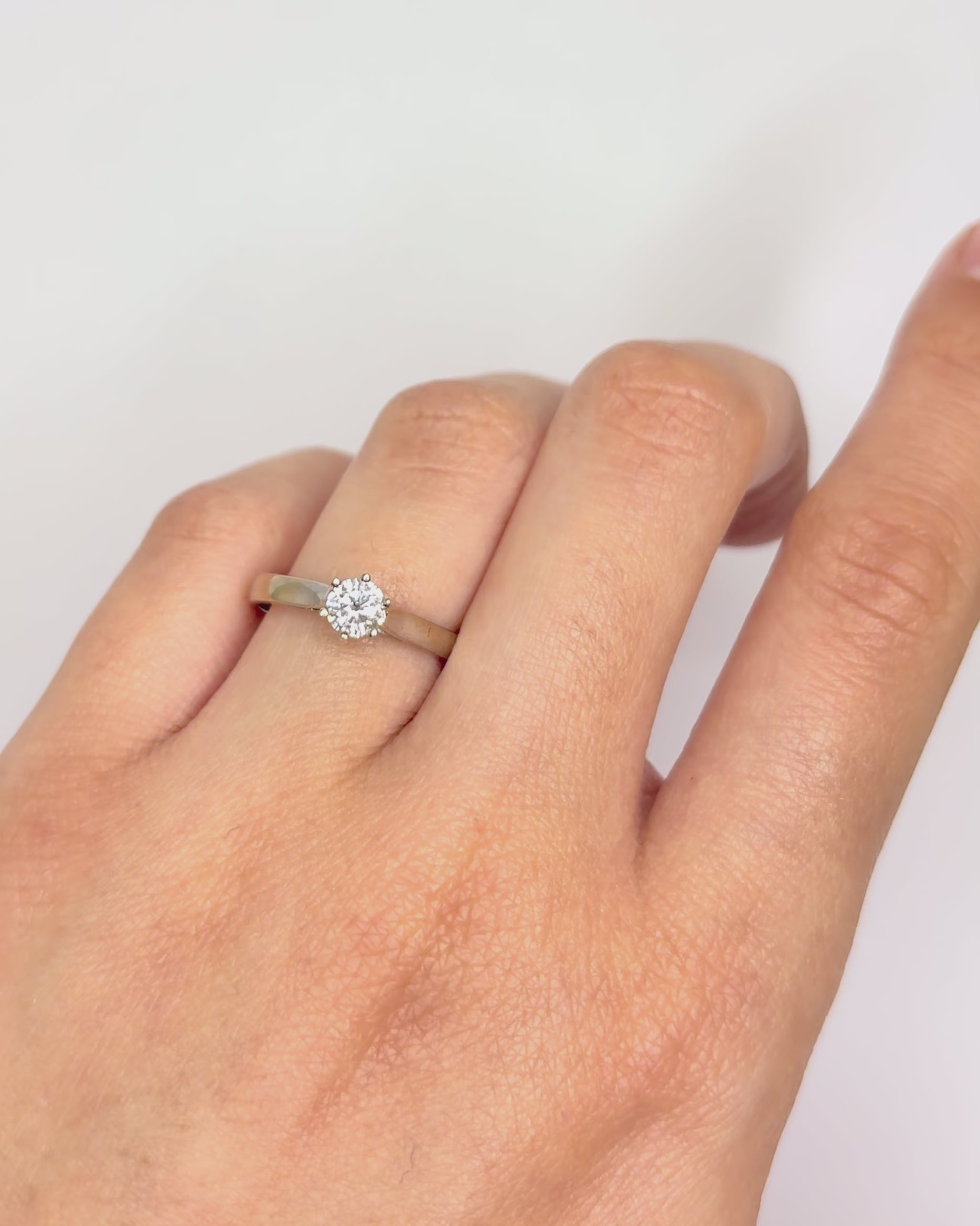 Solitaire Diamant 0.35 carat "Inès"