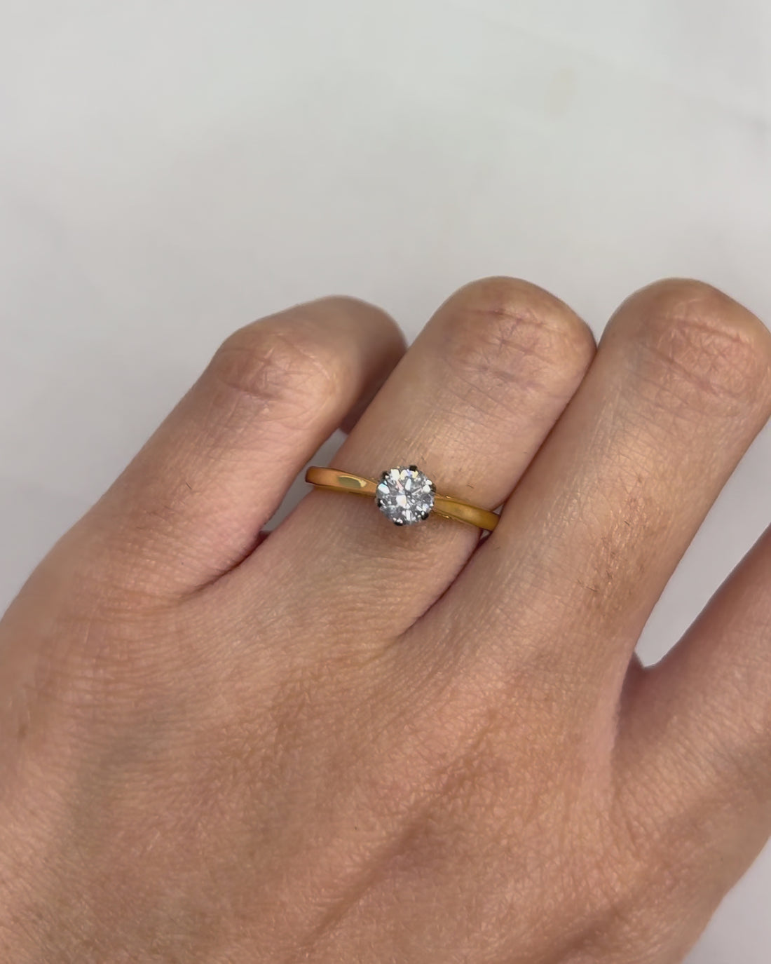 Solitaire Diamond 0.50 carat &quot;Athéna&quot;