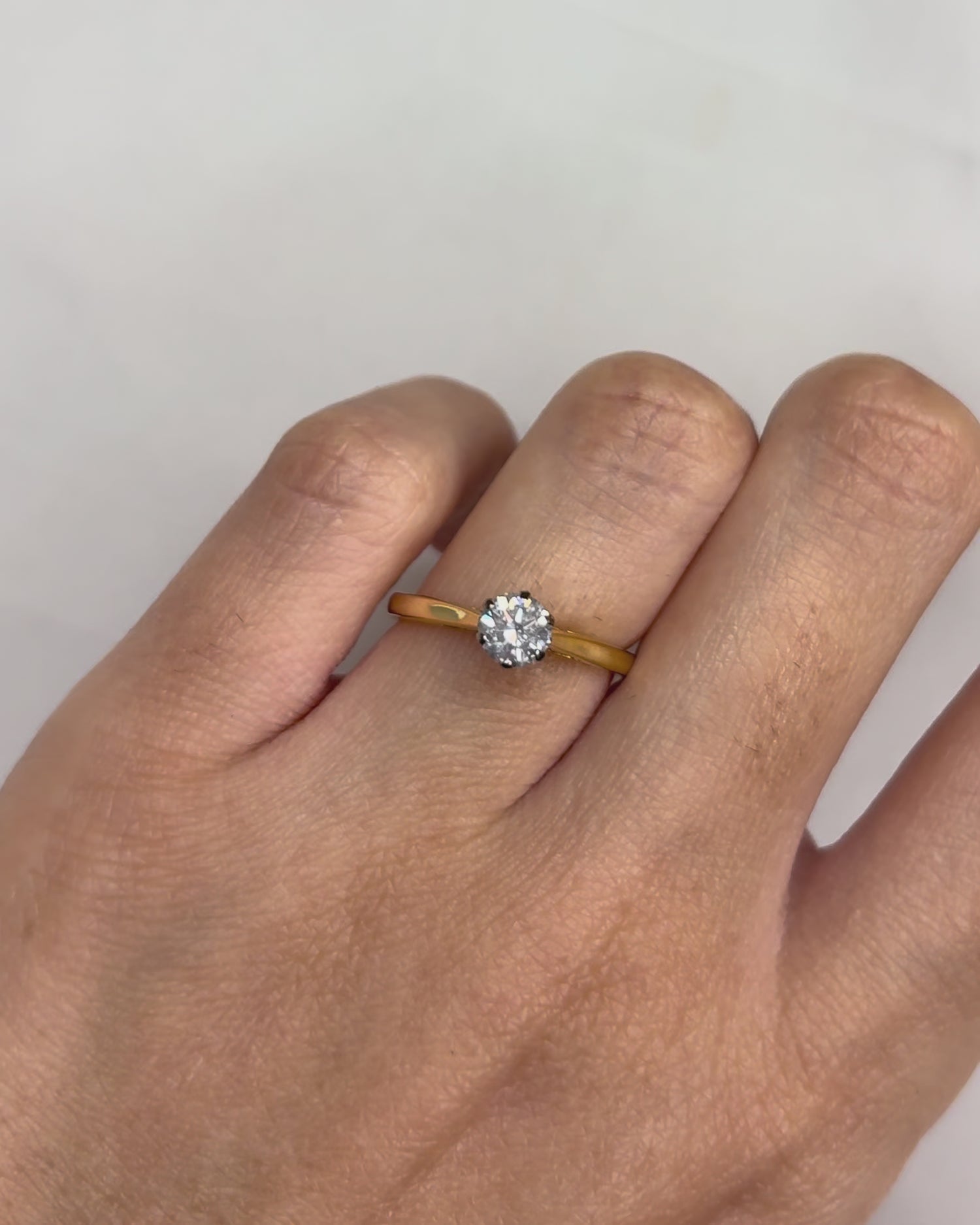 Solitaire Diamond 0.50 carat &quot;Athéna&quot;