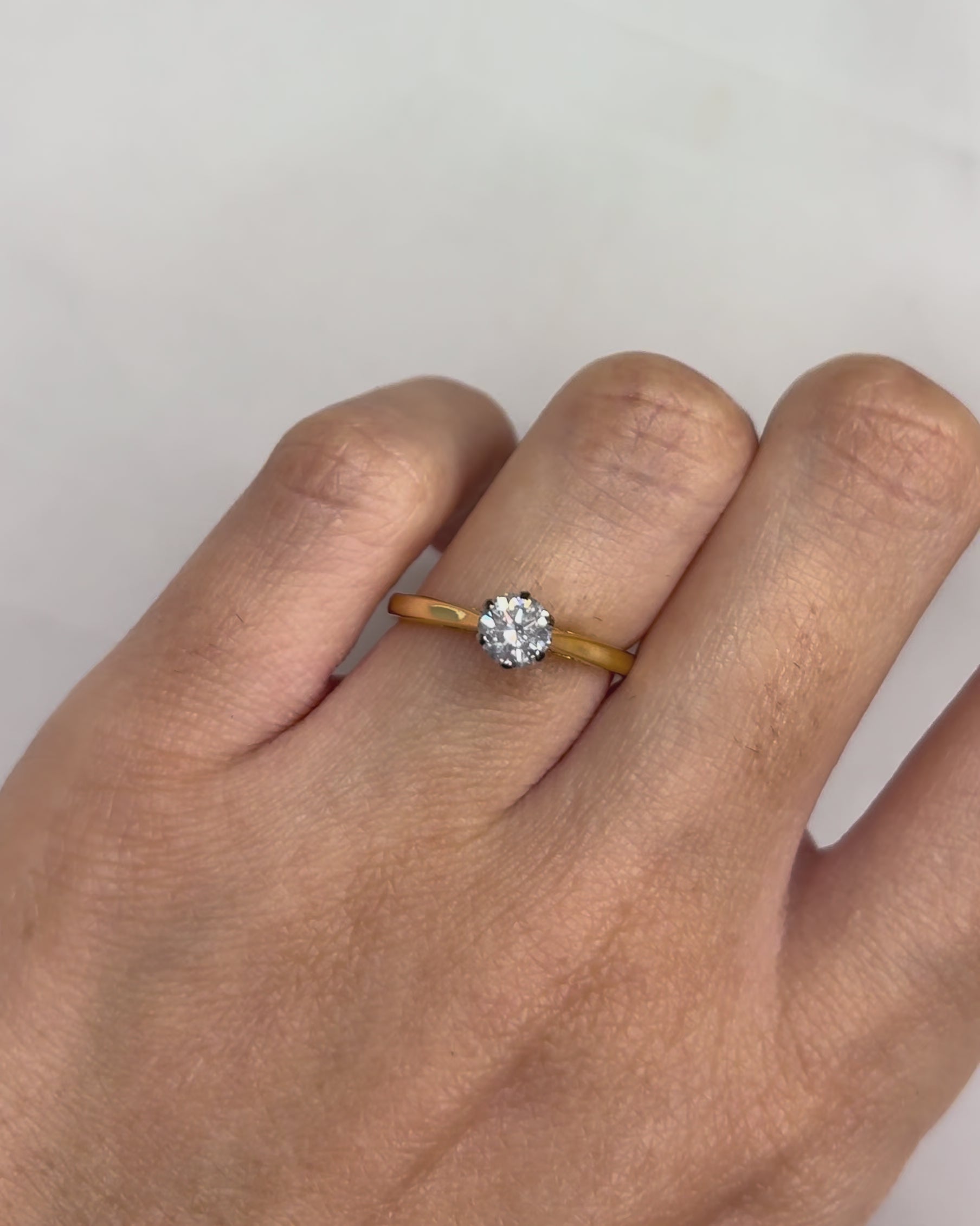 Solitaire Diamond 0.50 carat "Athéna"