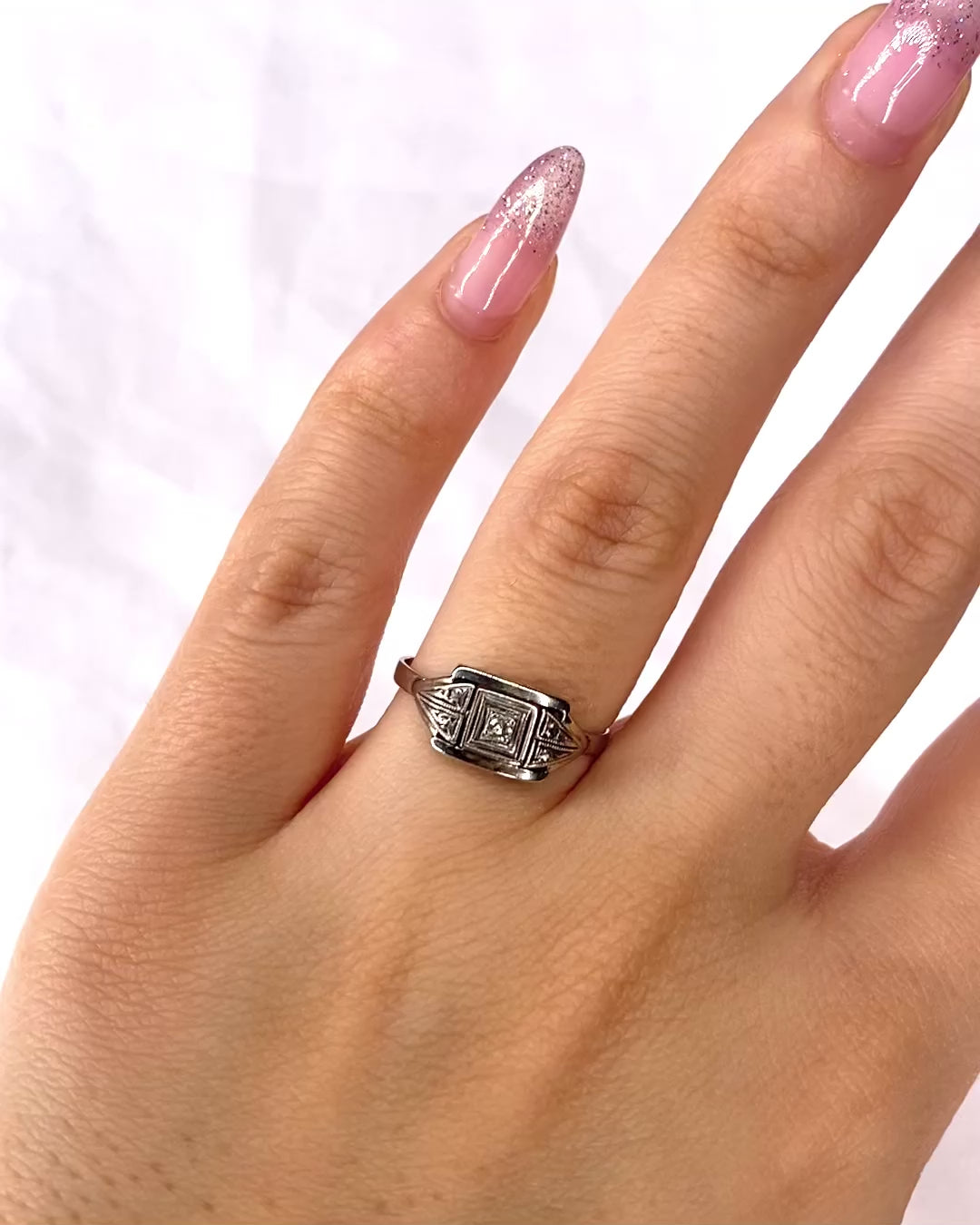 Bague Art Déco Diamants "Magda"
