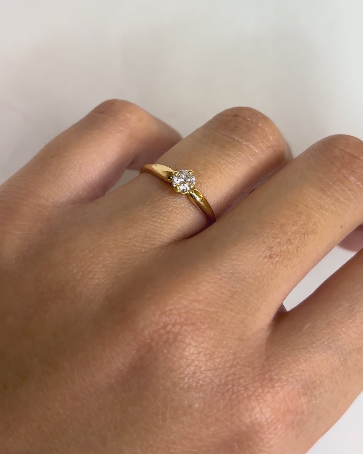 Bague Solitaire Diamant 0.20 carat &quot;Adèle&quot;